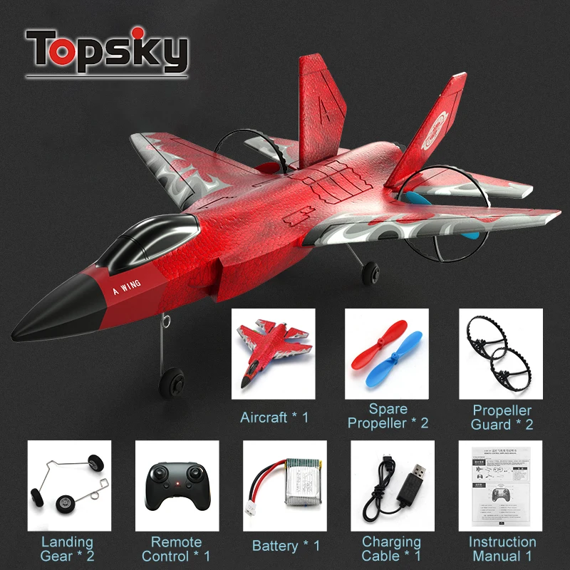 High Quality 2.4Ghz 2.5 Channel Foam EPP RC Model Plane With Light Foam Electric Remote Control Fighter Airplane Glider Toys