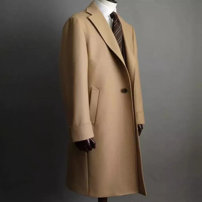 Bespoke Custom Mens High Quality Wool Cashmere Winter coats