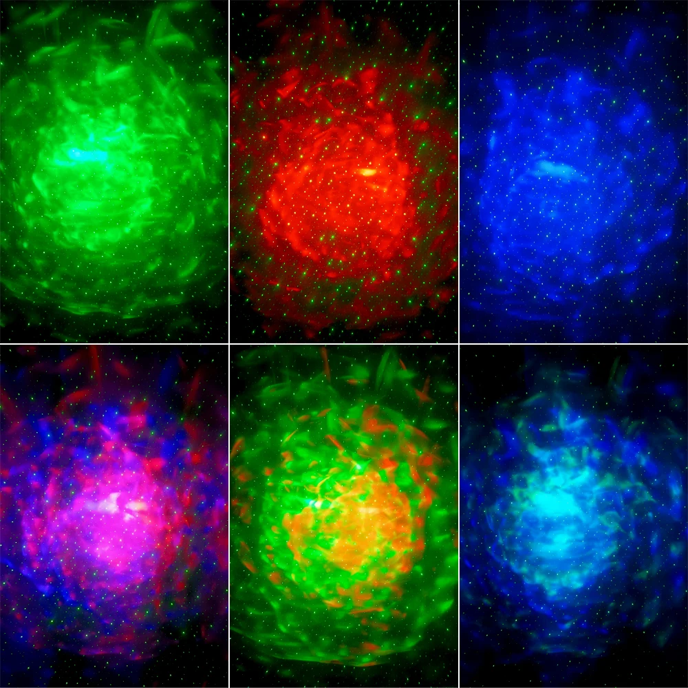 Remote Control LED Water Ripple Starry Sky Projector Light Music Party Lighting