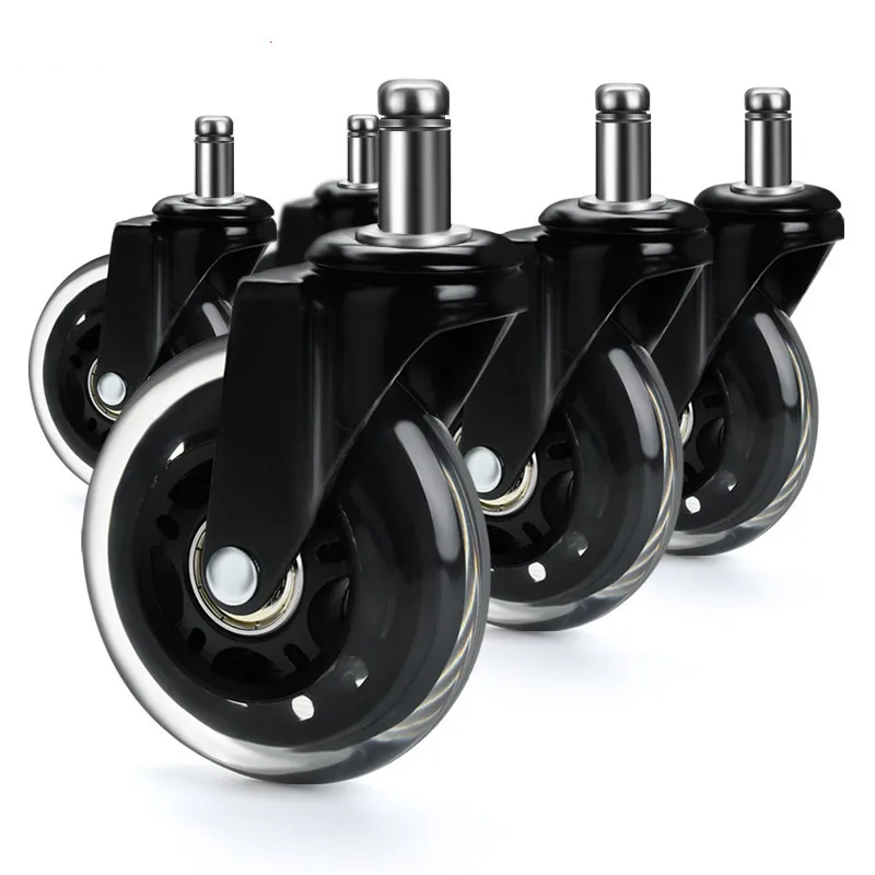 PH001 офисный стул на колесиках 3-дюймовый поворотный резиновые колёсики замена мягкий безопасный ролики мебельная фурнитура