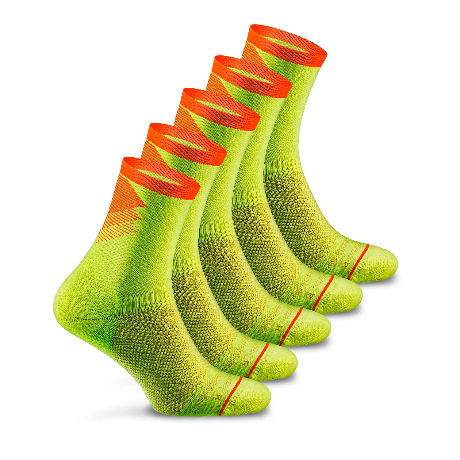 THETA Custom Logo Anti Blister Performance Cushioning Nylon Comfort Mid Crew Sport Running Socks