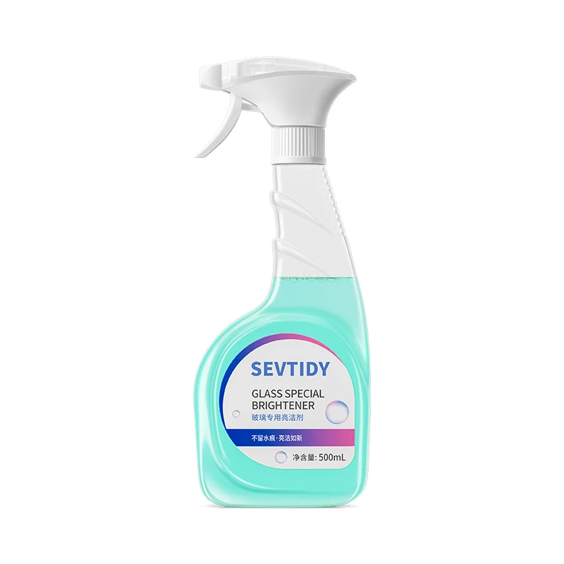 Strong Decontamination Disposable Glass Cleaner Spray For Household Window Bathroom Shower Room Cleaning With Low Liquid Scale
