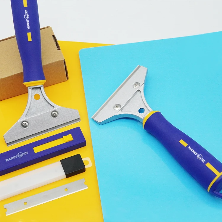 With 60# Carbon Steel Spare Blade Handy Household Cleaning Tools  Wallpaper Cement Removal Scraper Flexible Scraper