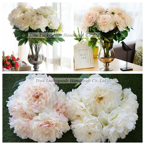 
 Шелковые пионы LF449, искусственный цветок для украшения дома и свадьбы  