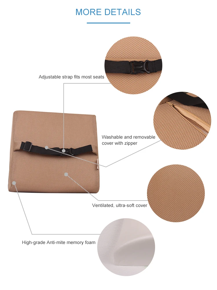 Подушка PU поясничная поддержка поясничного подпора, подушки сиденья автомобиля