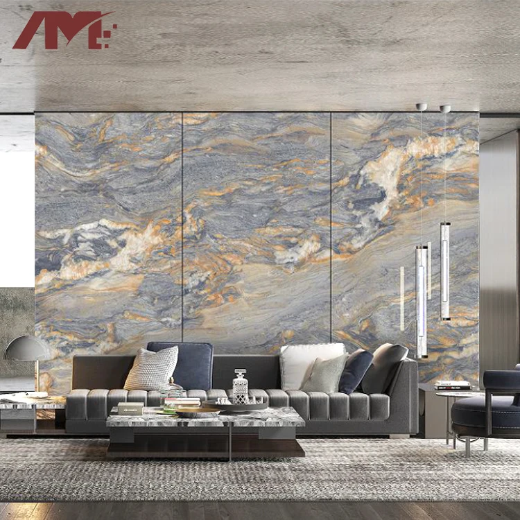 china interior apartment room lobby background glossy wall porcelain tiles table top sintered stone