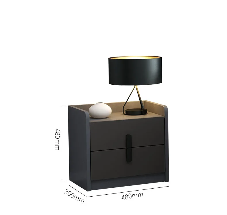 nightstand bedside table 2 drawer nightstand small bedroom cabinet