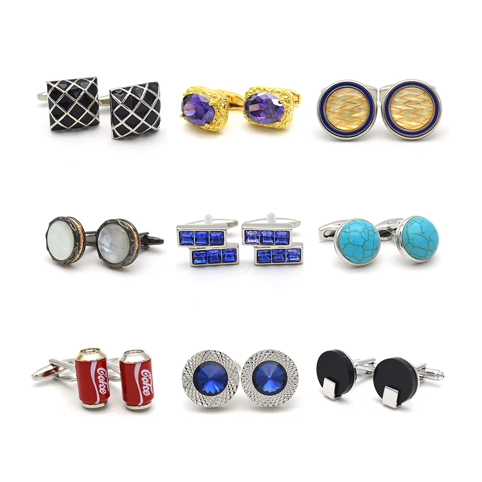 Wholesale Newest Men Metal Custom Cufflinks