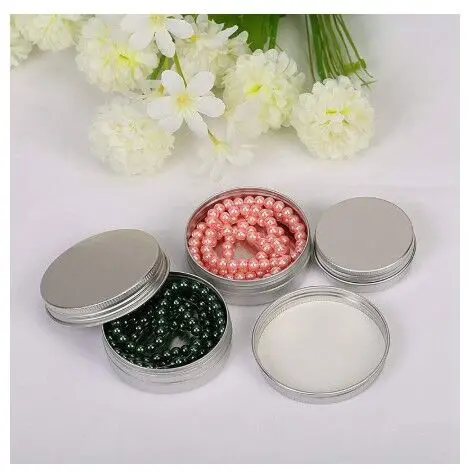 
Wholesale 30ml 1OZ Aluminum Cosmetic Cream Jar 1OZ Empty Metal Aluminum Tin Container with Screw lid 