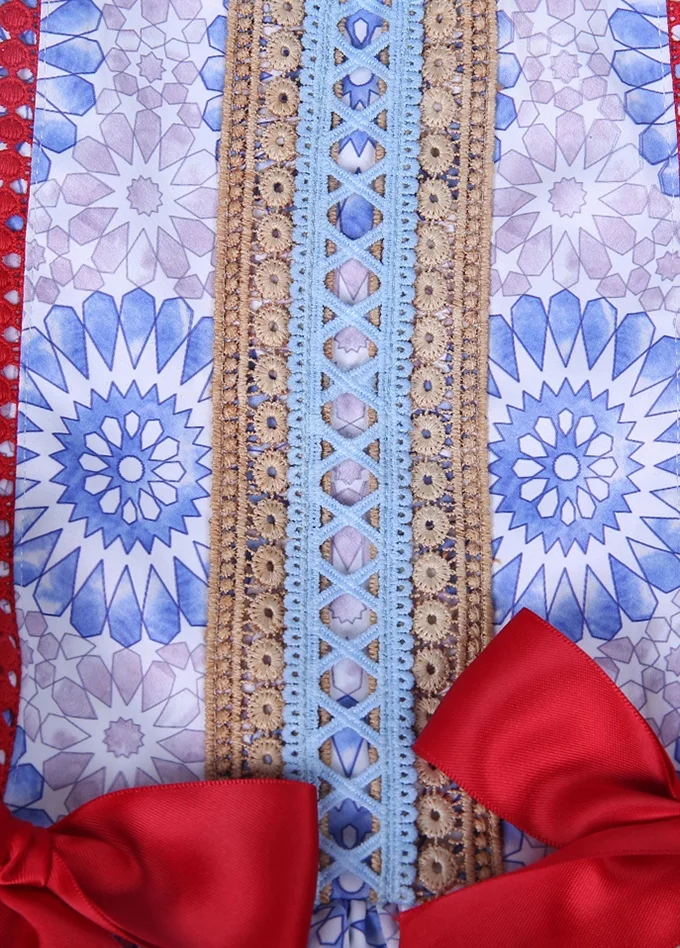 OEM Pettigirl kids party wear frocks smart casual light blue dress for girl kids