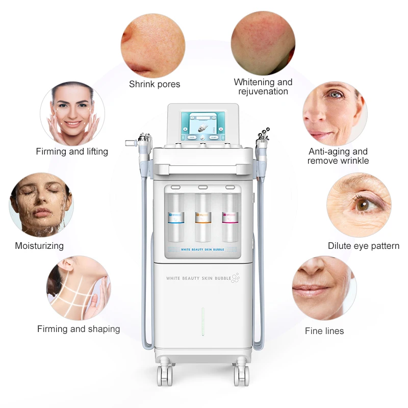 2022 9 in 1 Hydrobeauty Microdermabrasion Handle Deep Clean Aqua Peeling Anti-Aging Skincare Facial Machine Hydro