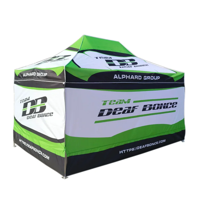 Ty 10x10 Custom Print Advertising Promotional Pop Up Event Folding Aluminium Gazebo Canopy Roof Top Trade Show Tent