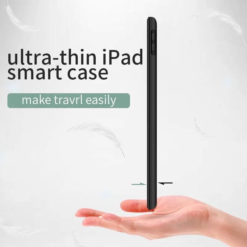  Заводская поставка цена со скидкой новый дизайн разумный всасывающий экран fuction планшет для ipad 9 7 2018 чехол из искусственной кожи