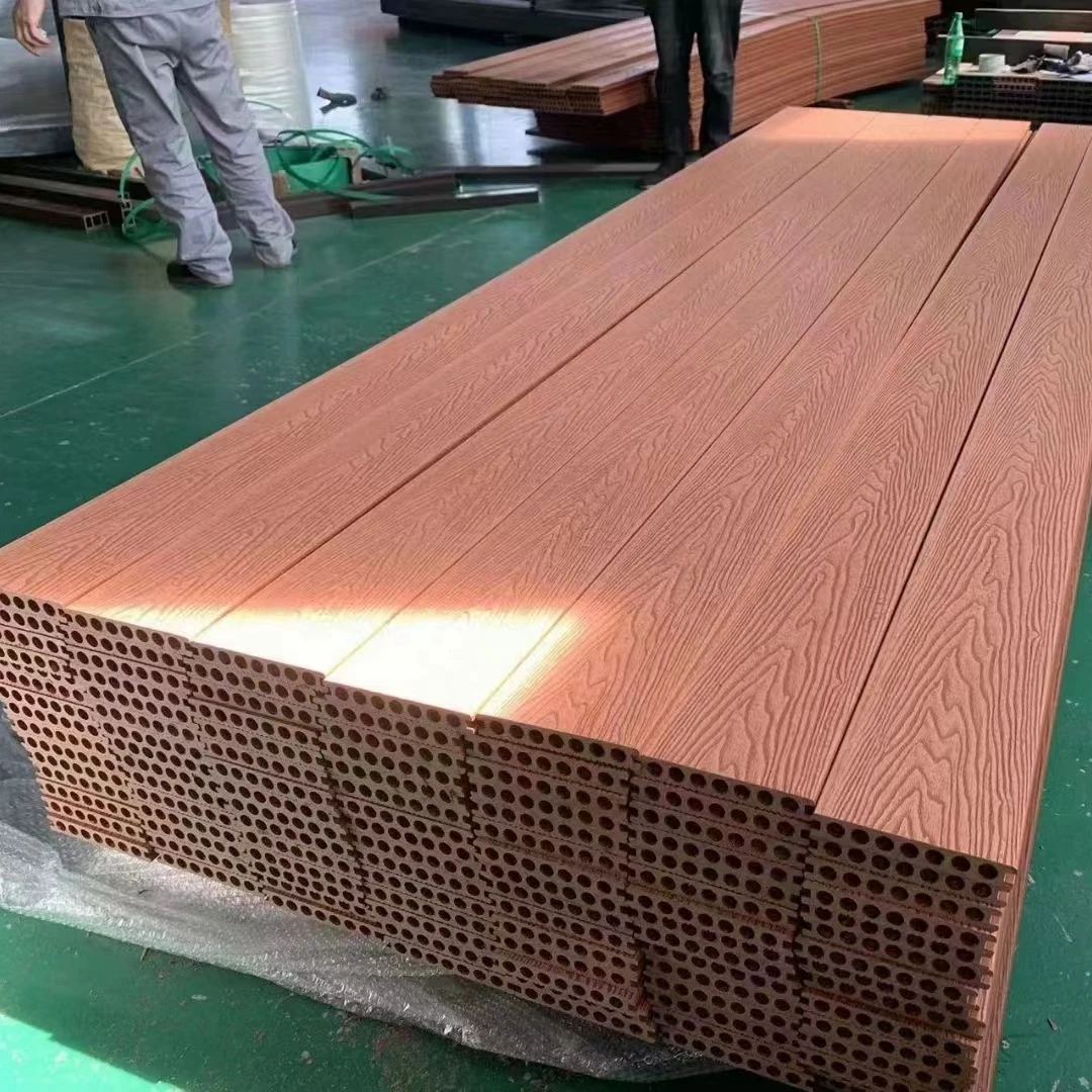 BAIJIN Factory in UK 150 25mm Wooden Plastic Composite Wpc Crack Resistant Decking