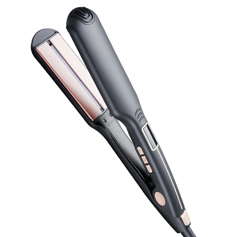 Wide plate PTC Ceramic Planchas Para Cabello Private Label Electric LED Flat Iron Professional infrared steam Hair Straightener