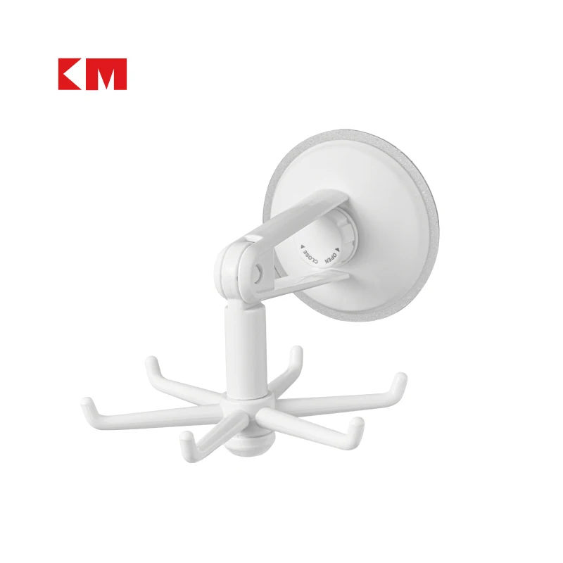 KM5162 поворотный многоцелевой бесследный крючок с 6 головками складной крючок для палочек сверхмощный вращающийся настенный крючок