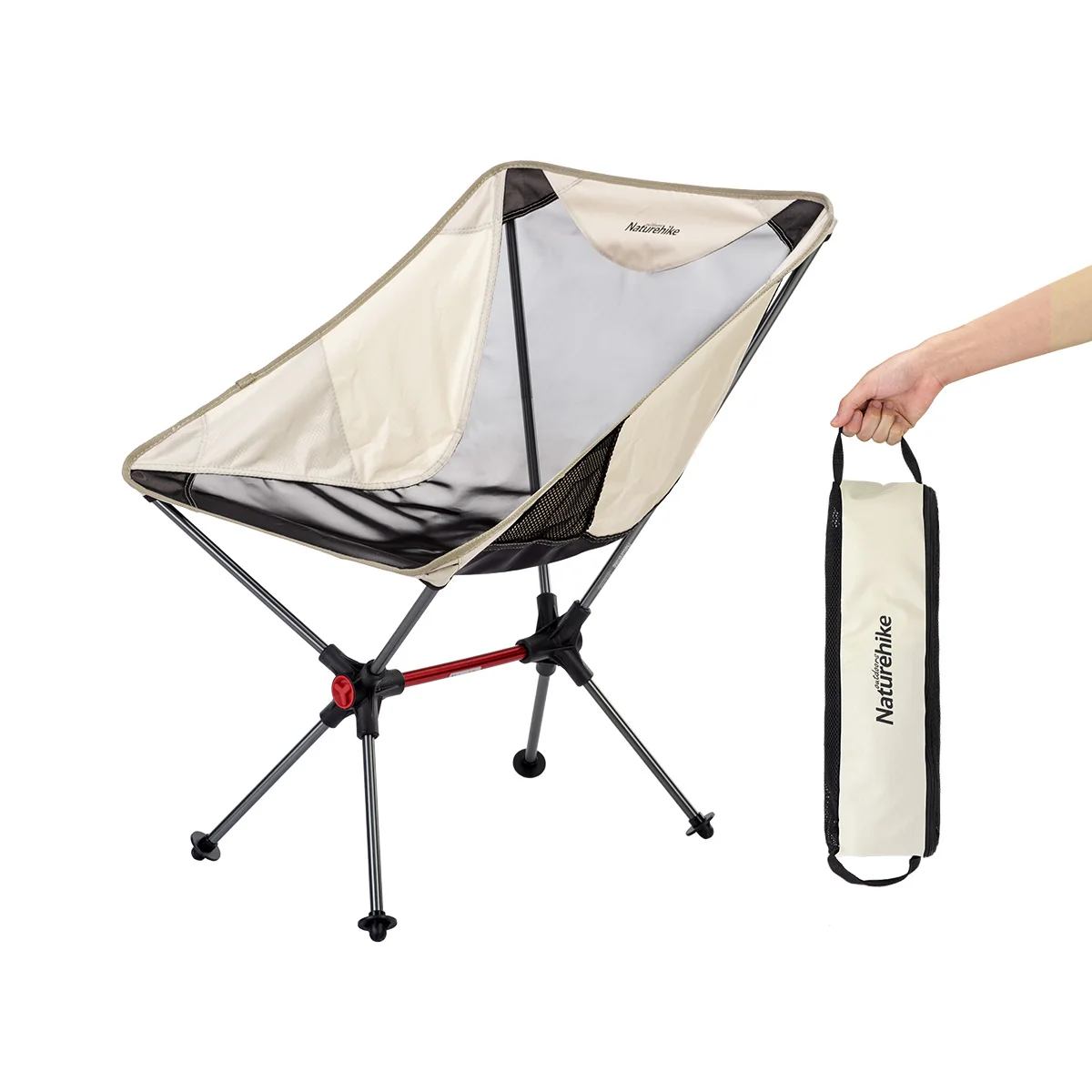 Naturehike outdoor hiking lightweight beach fishing folding moon camping chair