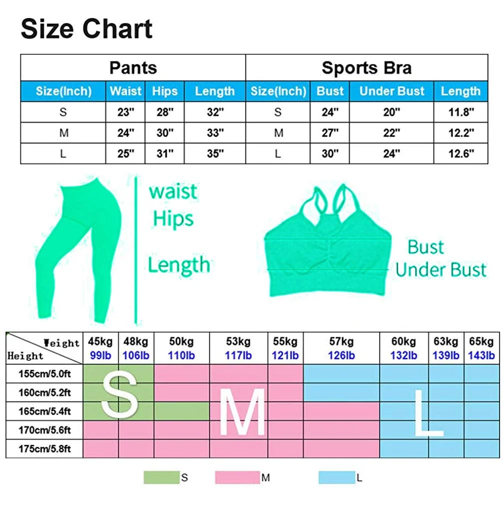  Custom Design Color Women Workout Sports Bra Brief Sets 2 Piece High Waist Seamless Leggings Gym Fitness