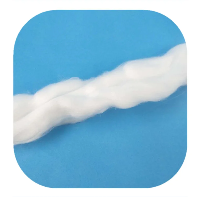 Polyamide nylon 6 staple fiber tops 2D*88mm semi-dull raw white virgin for wool yarn