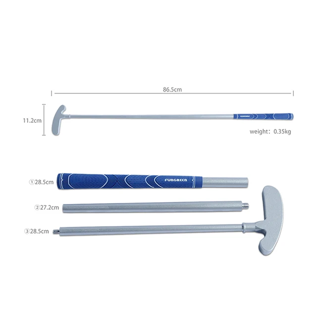 Golf Two-Way Putter Club Three Section Putter for Teaching Use with Aluminum Shaft Right Handed