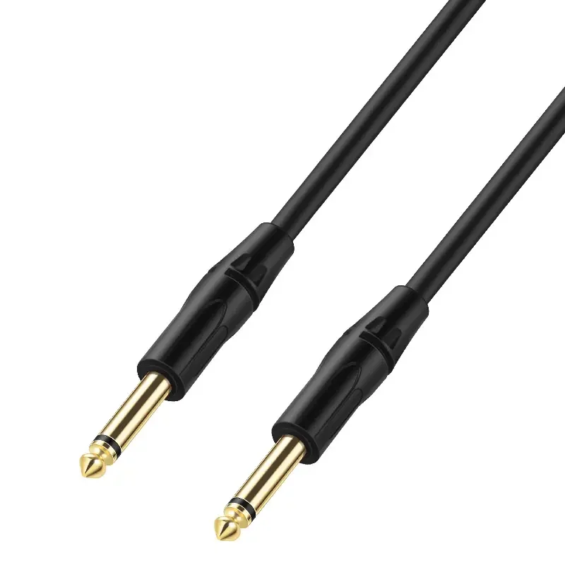 Low Noise 6M 20FT Double Shield Audio Cable Guitar Cord Instrument Cable with 1/4 Inch Golden Mono Jack