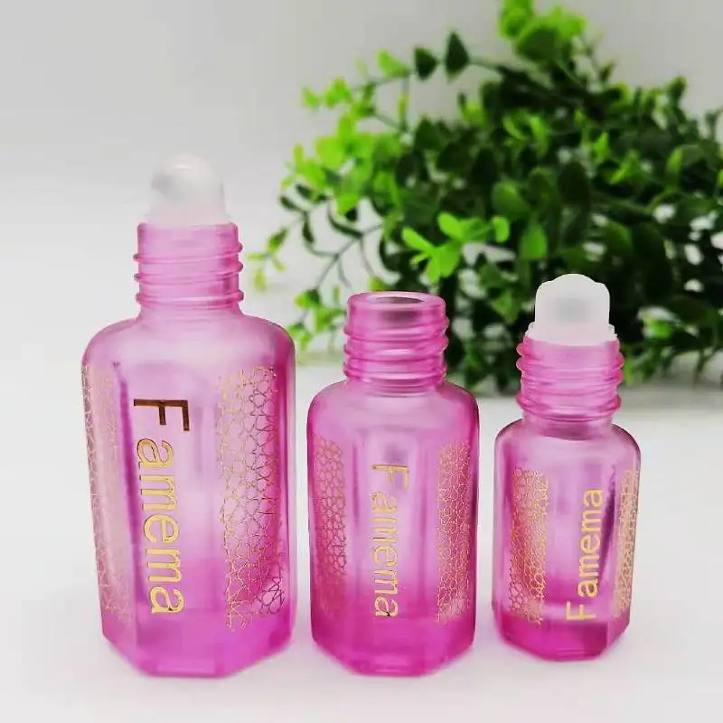 Octagon Essential Bottle Oil Bottles New Star Anise Clear Glass 3ML 6ml 12ml 24ml 60ml 100m Glass Material+stainless Steel