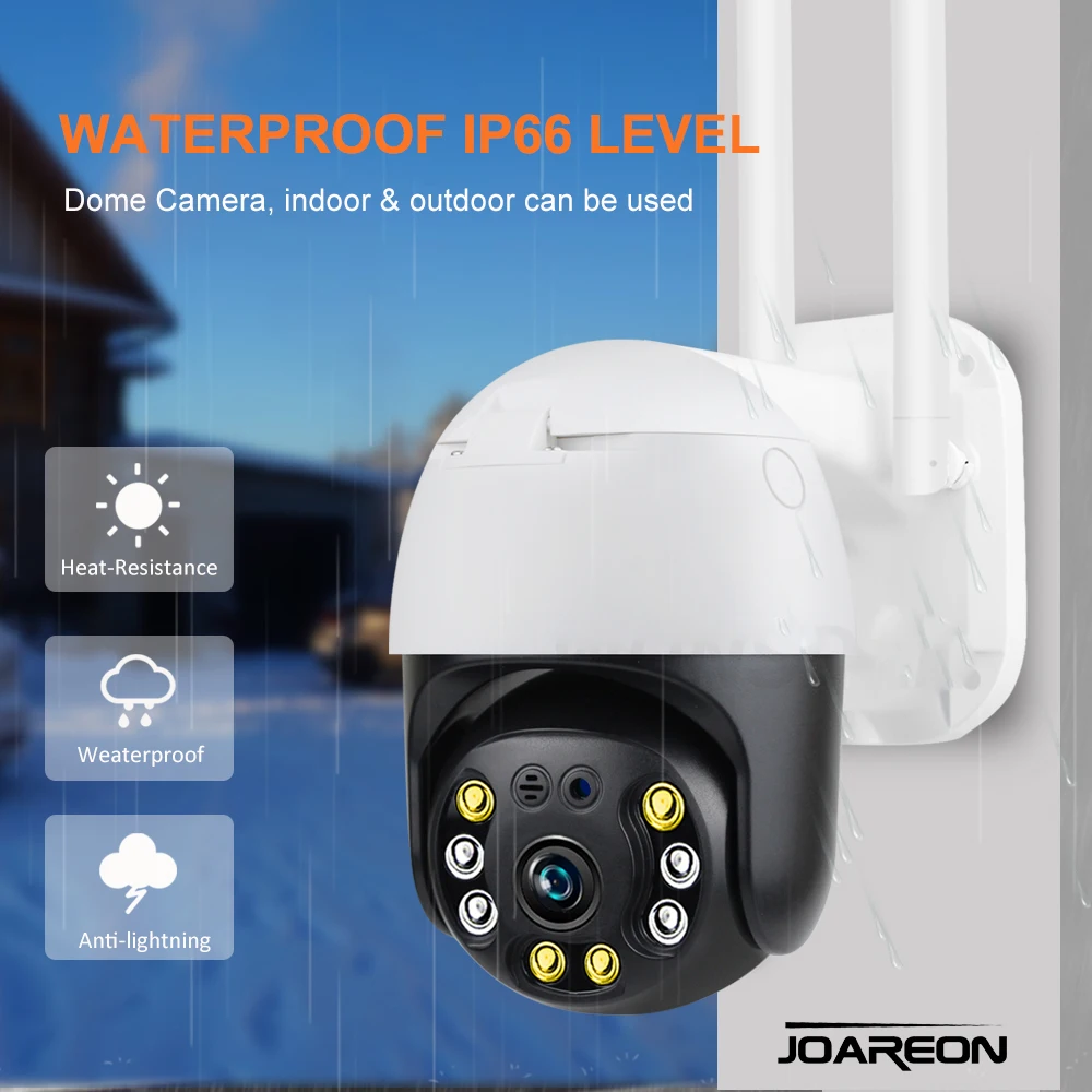  Full Color HD 5.0MP Icsee ночное видение наружная Водонепроницаемая камера видеонаблюдения PTZ