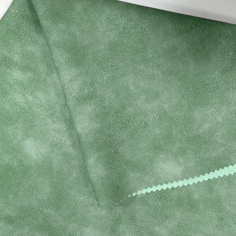 Oeko Tex and GRS certificate fabric pu leather jackets fabric waterproof suede leather windproof fabric for sofa seats cover