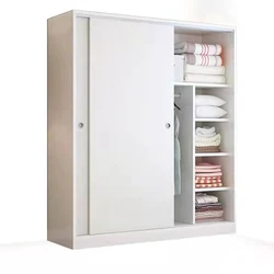 Современная домашняя мебель в скандинавском стиле, деревянные шкафы для хранения одежды, меламиновая плита, шкафы для спальни с раздвижными дверями