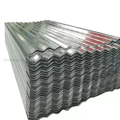Metal Building Roofing Material 20 Gauge Bwg34 Gi Galvanized Colored Corrugated Steel Roofing Sheet