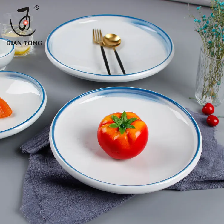 Заводская цена ресторан 8/10/12 дюймов 100% меламиновые круглые тарелки круглая меламиновая