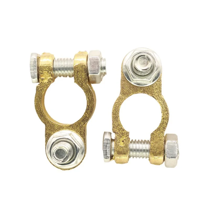 Pure Brass Single Screw Truck Battery Terminal Forklift Car Battery Terminal