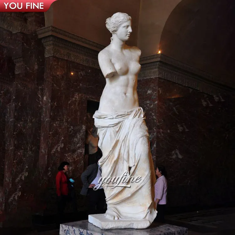 Garden Natural Stone Hand Carved Marble Aphrodite Statue Venus Sculpture