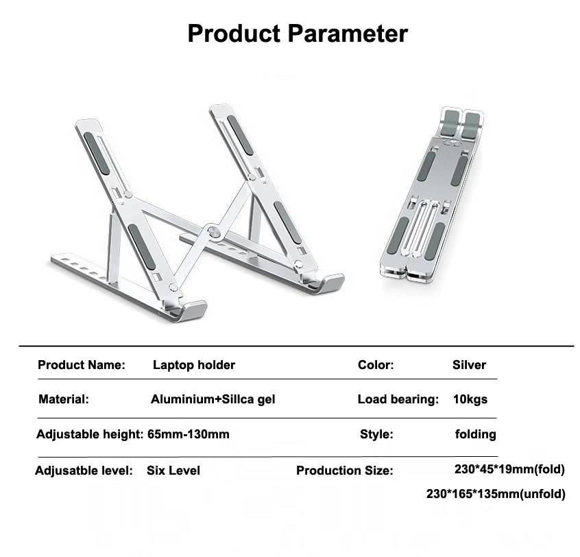 Custom Factory Price Tablet Adjustable Double Fans Laptop Cooler Notebook Folding Stand Holder