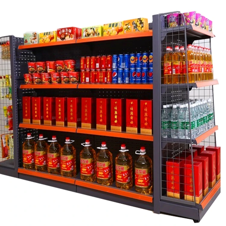 Промышленные полки Guichang Индивидуальные для супермаркетов продуктового магазина
