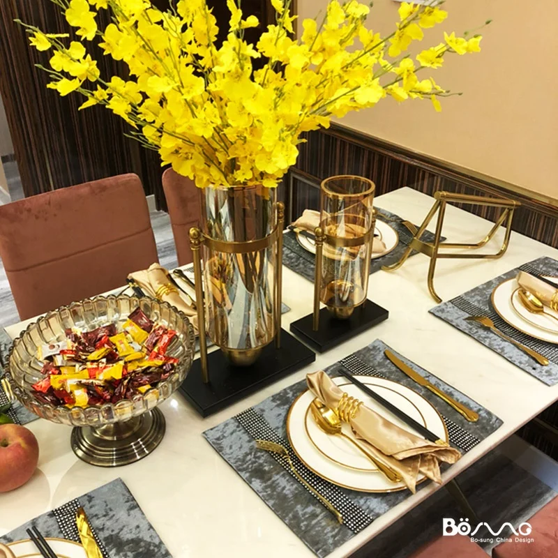 European gold-rimmed round bone china white Western tableware Ceramic Plate bowl coffee cup steak Crockery dinner sets