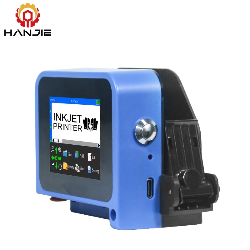 andheld Inkjet Printer for Paper Plastic Wood Metal Glass Batch Code Expiry Date Portable Touch Screen Coding Machine
