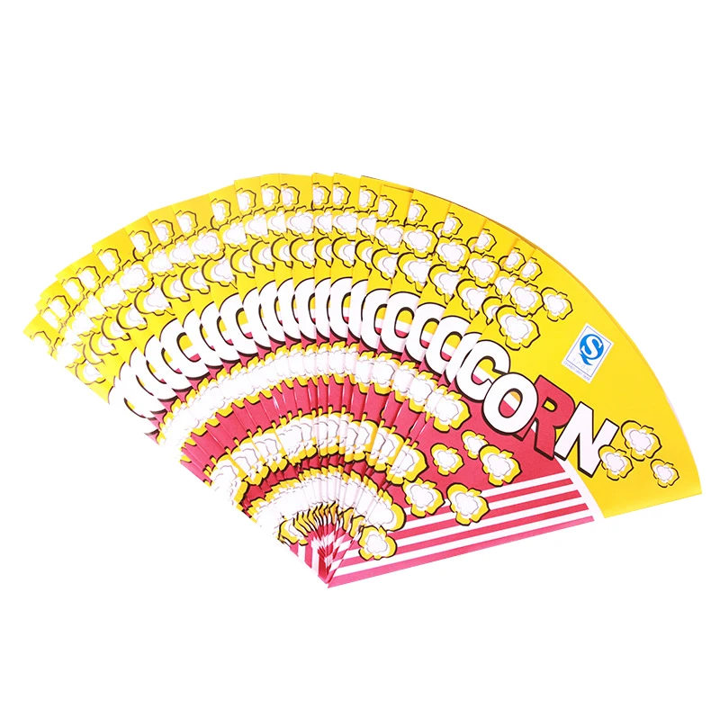 Disposable Triangle Cone Shape Paper Cup With Your Own Logo for Popcorn