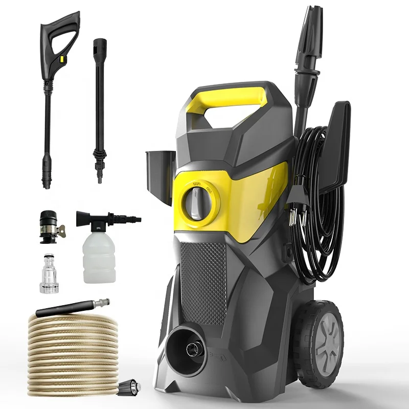 Electric High Pressure Car Washer Water Gun 2000W Portable Car Washing Machinery For Car