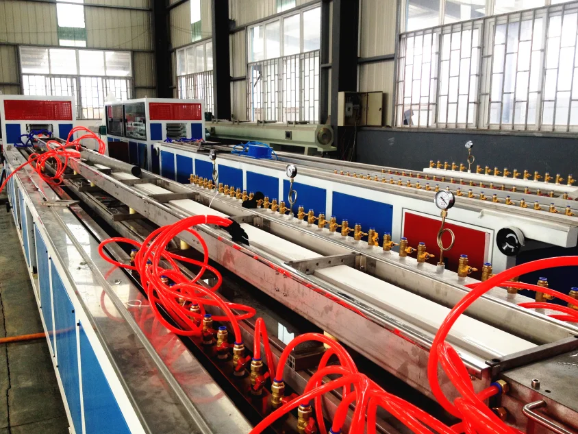 WPC Door Frame Making Machine / PVC WPC  Window Profile Extruder Production Line