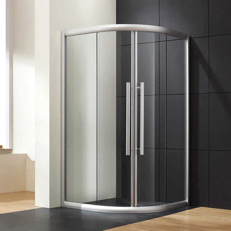 Customized Good Quality Simple Freestanding Rectangle Bathroom Waterproof Aluminum Framed Tempered Glass Shower Enclosure