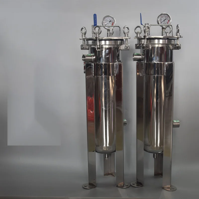 Liquid/oil/wine/beer/honey/syrup/paint Filtration Machine Stainless Steel 304 Multi Bag Filter Housing