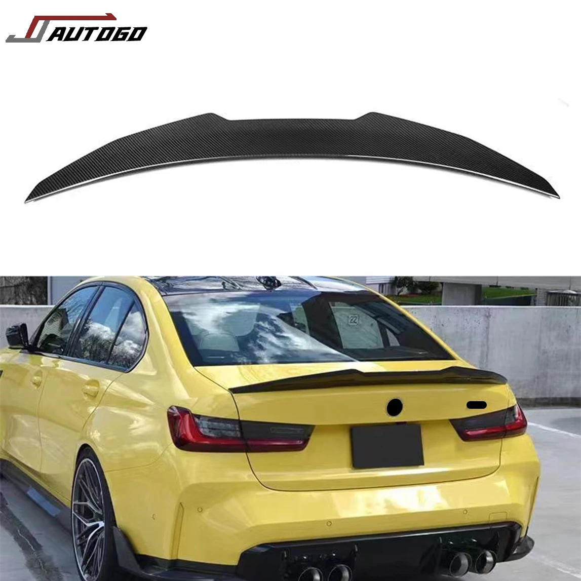 Auto Accessories Turning Try Carbon Fiber CS style Rear Spoiler Trim for BMW G20 G22 G80 G82 M3 M4 2021 2022 2023 2024