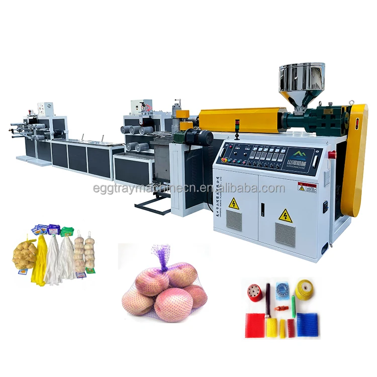 High Speed Bath Ball/Sponge Net Production Line Plastic Mesh Extrusion Line for Packing Fruit/Vegetable/toys