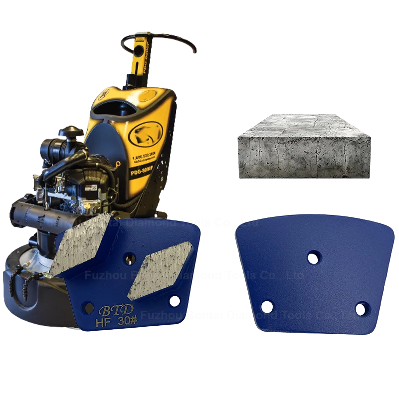 BONTAI concrete diamond grinding disc with double rhombus segments for Sase CPS grinding machine