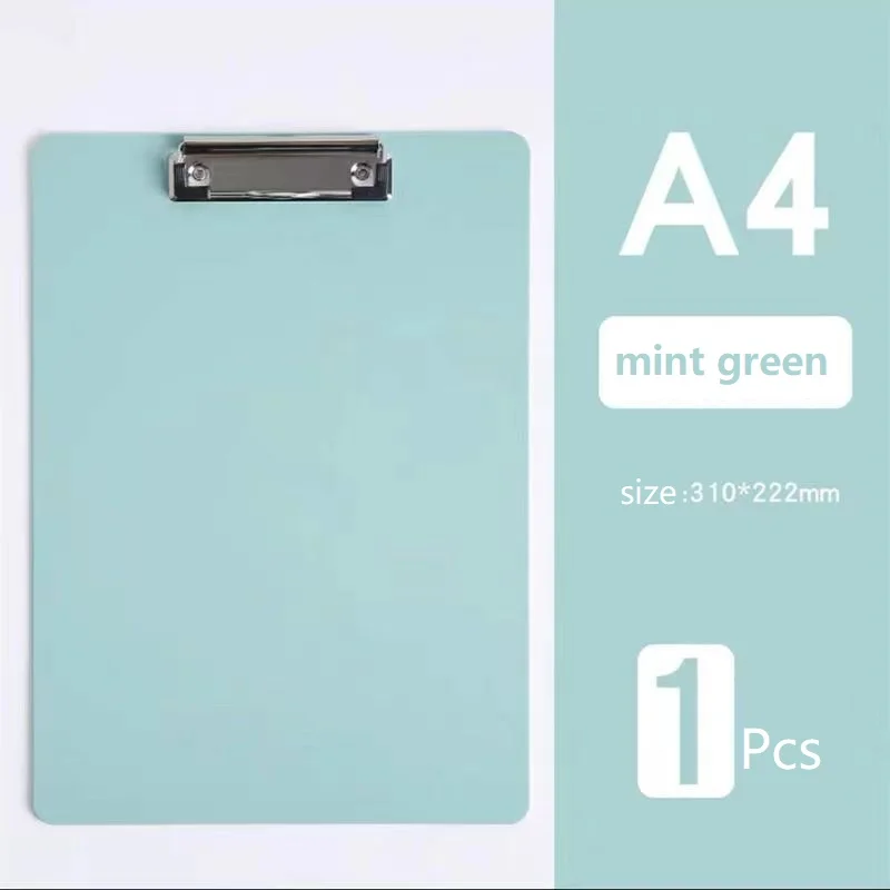 Custom Hard Folder Clip PP Plastic A4 A5 File Holder For Meeting Confrence