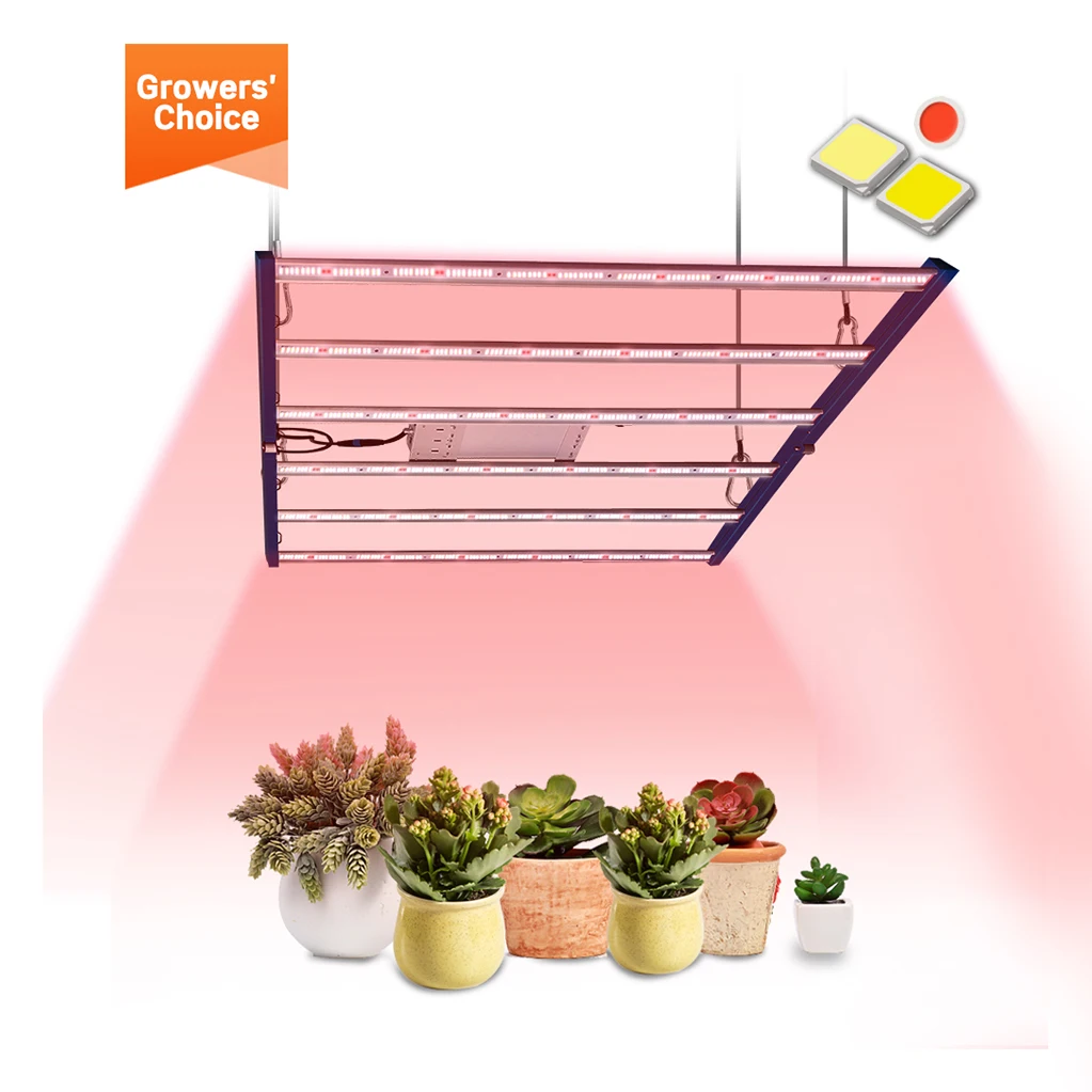 Hydroponics Custom Foldable Led 820W Food Grow Light Red Blue Green LED Grow Light For Indoor Plant Supplier In China With Uv Ir