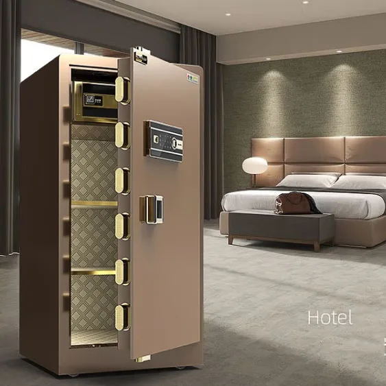 Household Large Strongbox Money Hotel Office Safe Box Fingerprint Electronic Storage Safety Steel Safes
