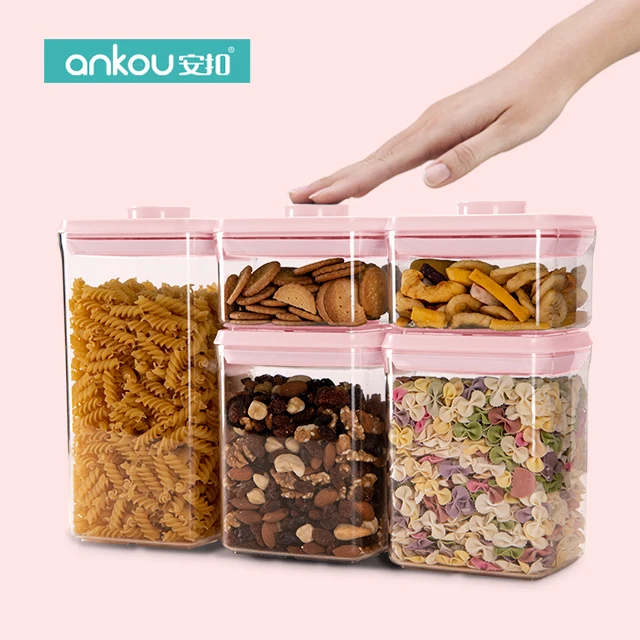 Storage Containers Kitchen Stackable Plastic Food Container Box Usable Lifting Food Contain Meal Prep Container