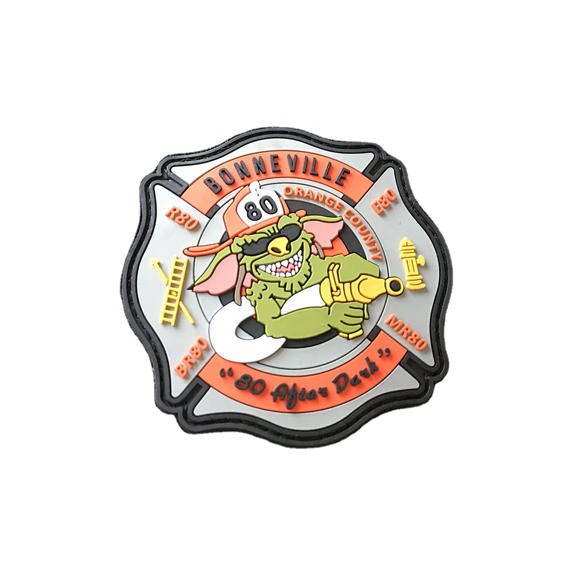 Water proof and Strength Custom Logo Shape Silicone Rubber PVC Patch For Hats